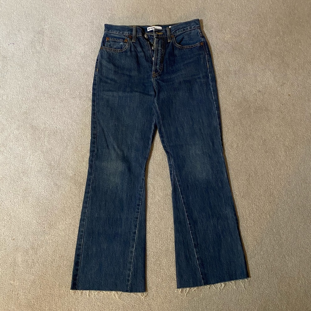 Re/done high rise flare jeans